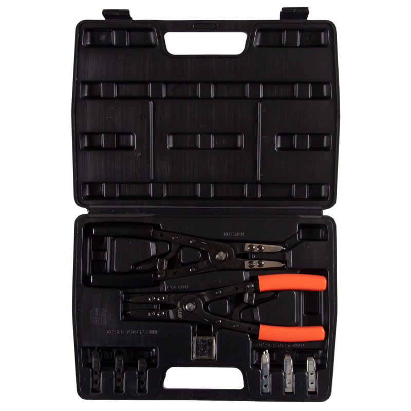 AFFIX Набор съемников стопорных колец 254 мм, сменные насадки, 15 предметов, кейс AF03300015C