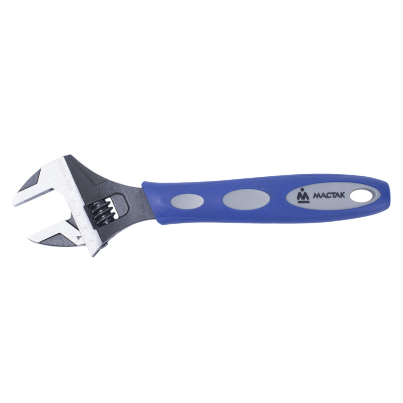 МАСТАК Ключ разводной 250 мм, эргономичная ручка, держатель 020-10250H