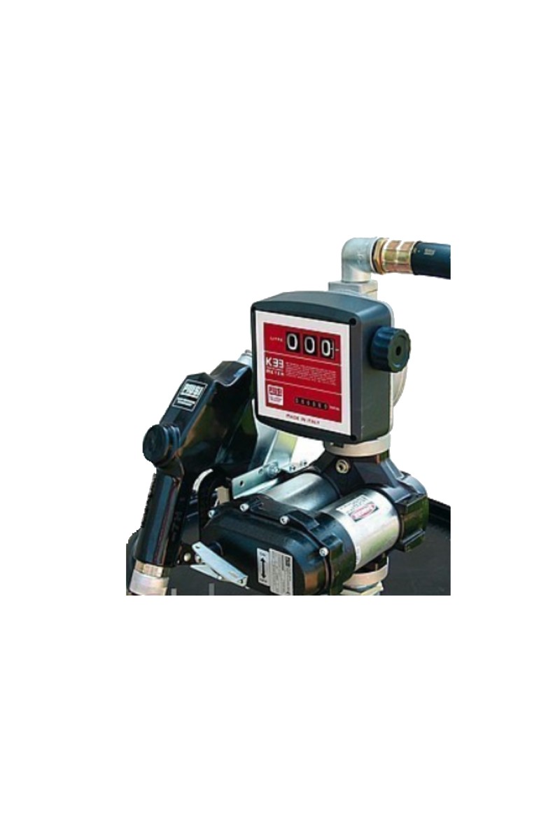 DRUM BI-Pump 12V K33 A120 - Бочковой комплект для ДТ: электронасос, мех. счет. и авт.пист., 80 л/мин