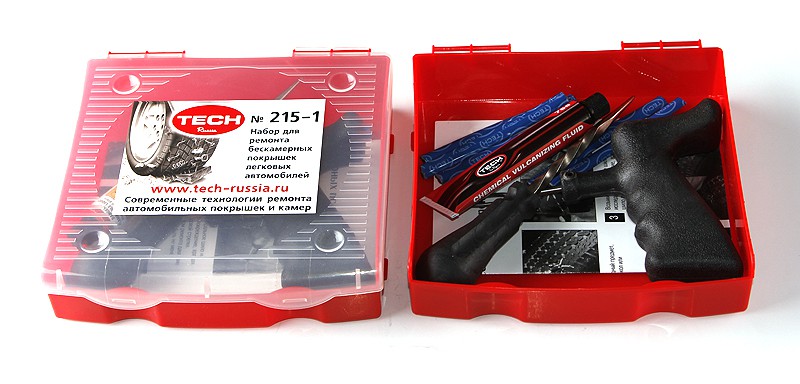 Набор для ремонта бескамерных покрышек л/а 215-1