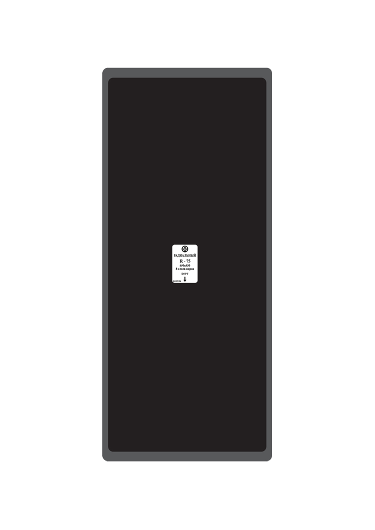 Пластырь R-75 450х530 (1шт/8) (термопресс)