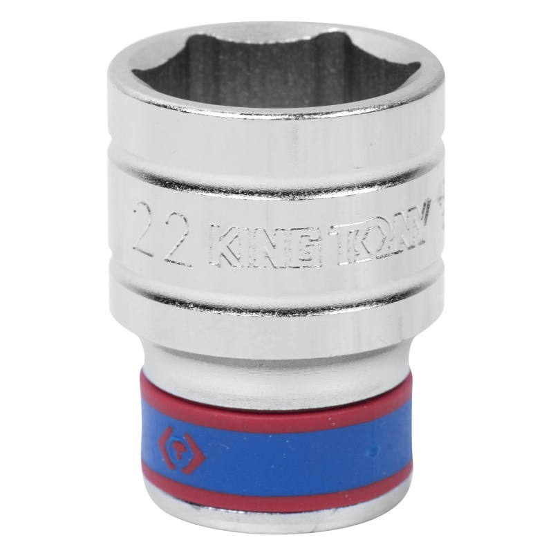 KINGTONY Головка торцевая стандартная 6 гр., 22мм, 1/2"  433522М