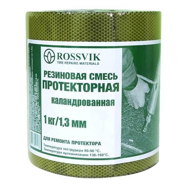 Резиновая смесь РСП 1000 гр 1,3 мм (для ремонта протектора), каландрованная ROSSVIK PCP.1.13.1