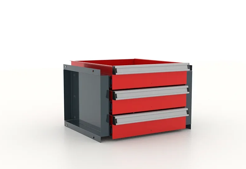 Блок из 3 ящиков для шкафа "Premium" 355х411х88h мм. FERRUM 13.921-7016/3000